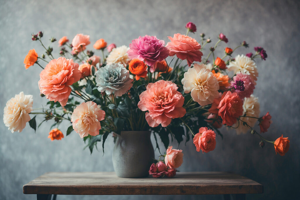Buchet pe lemn — design complet