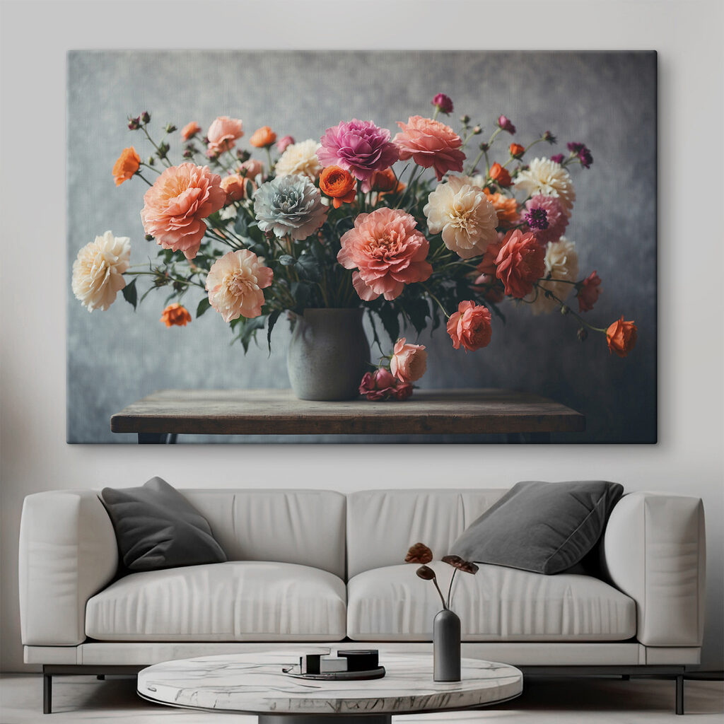 Buchet pe lemn — interior 1