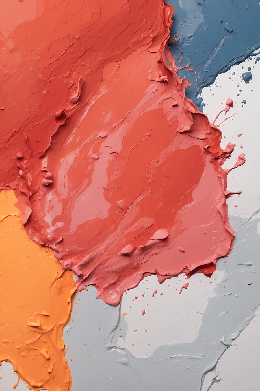 Coral și gri-ardezie — design complet