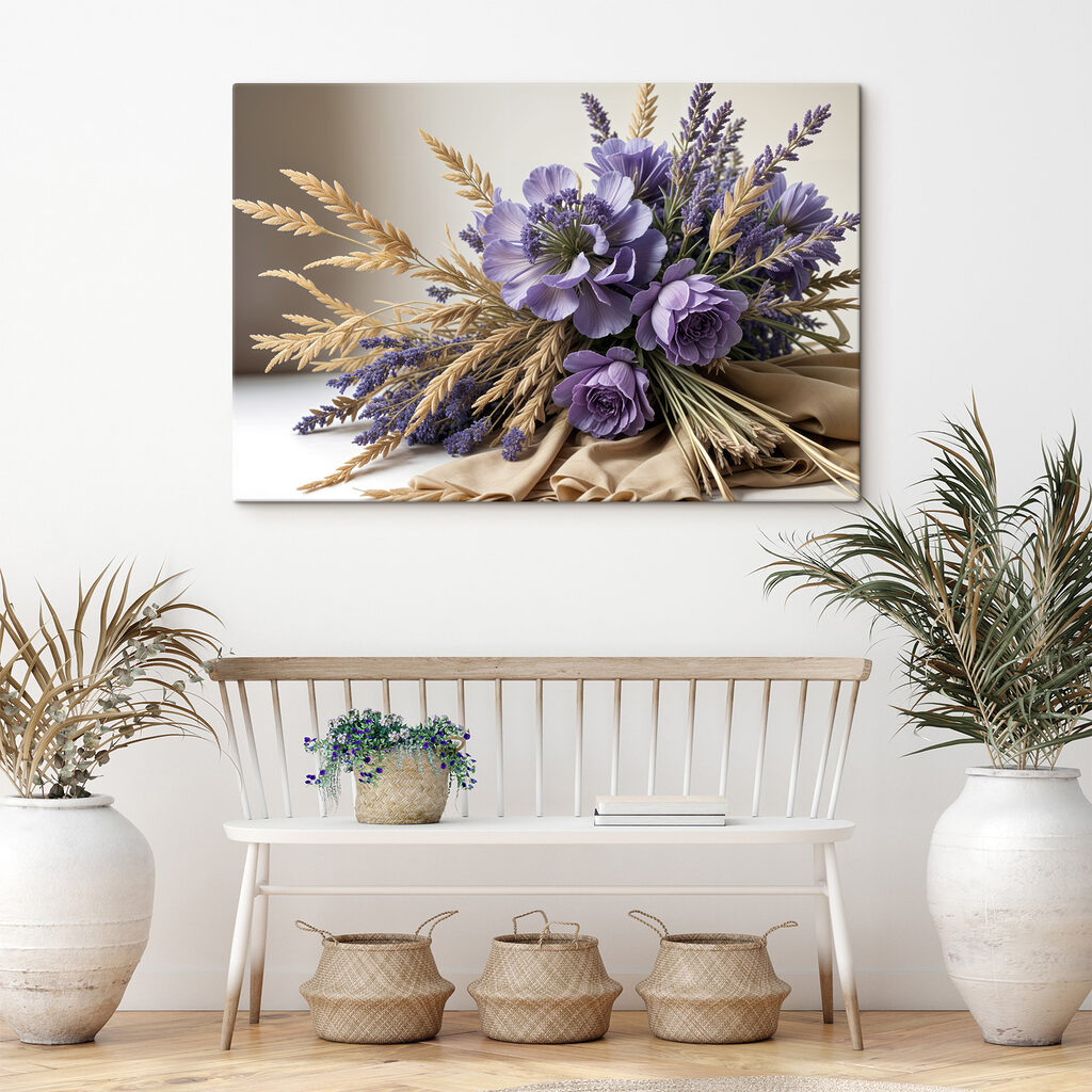 Buchet mov cu spice — interior 2