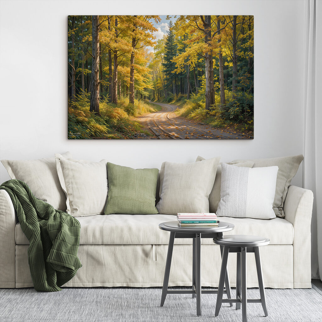 Potecă sinuoasă prin pădure — interior 2
