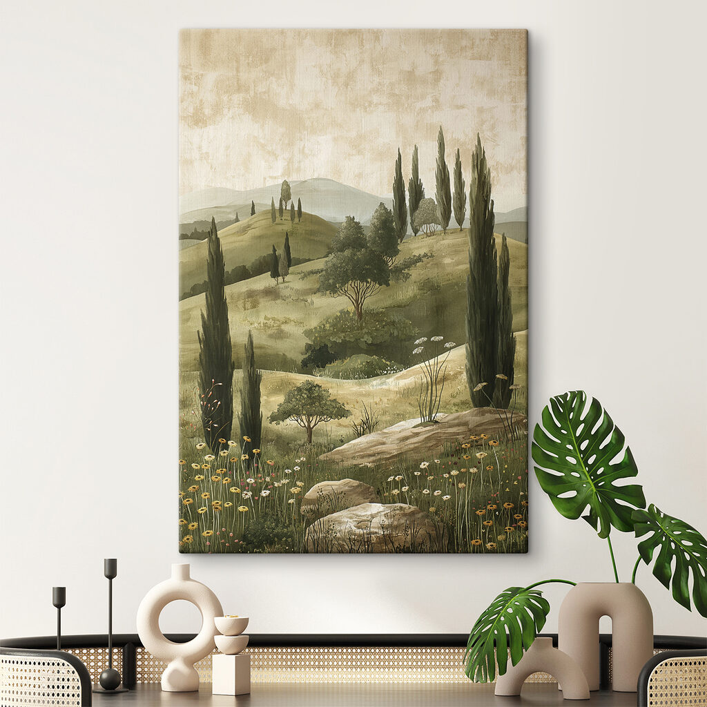 Cipreși pe cărarea florală — interior 2