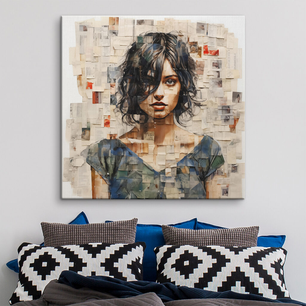 Portret din fragmente pale — interior 1