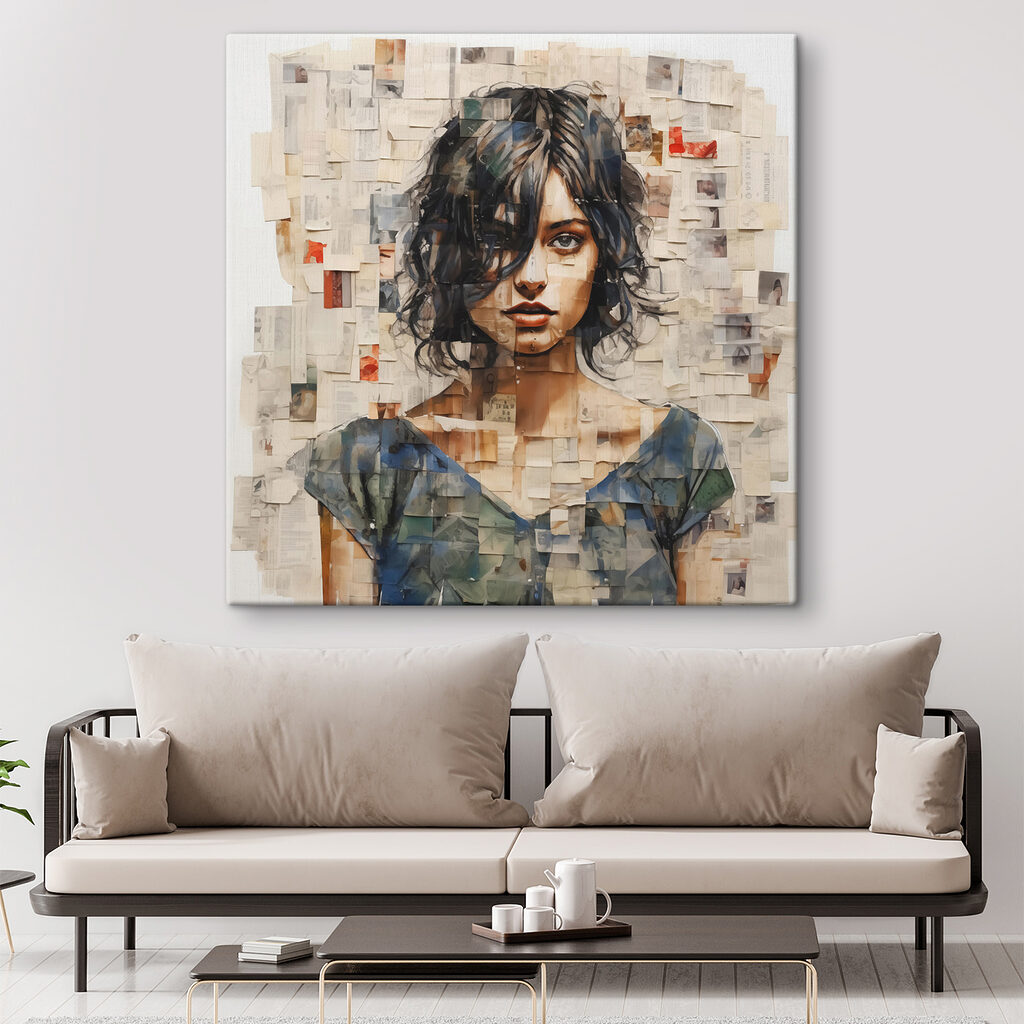 Portret din fragmente pale — interior 2