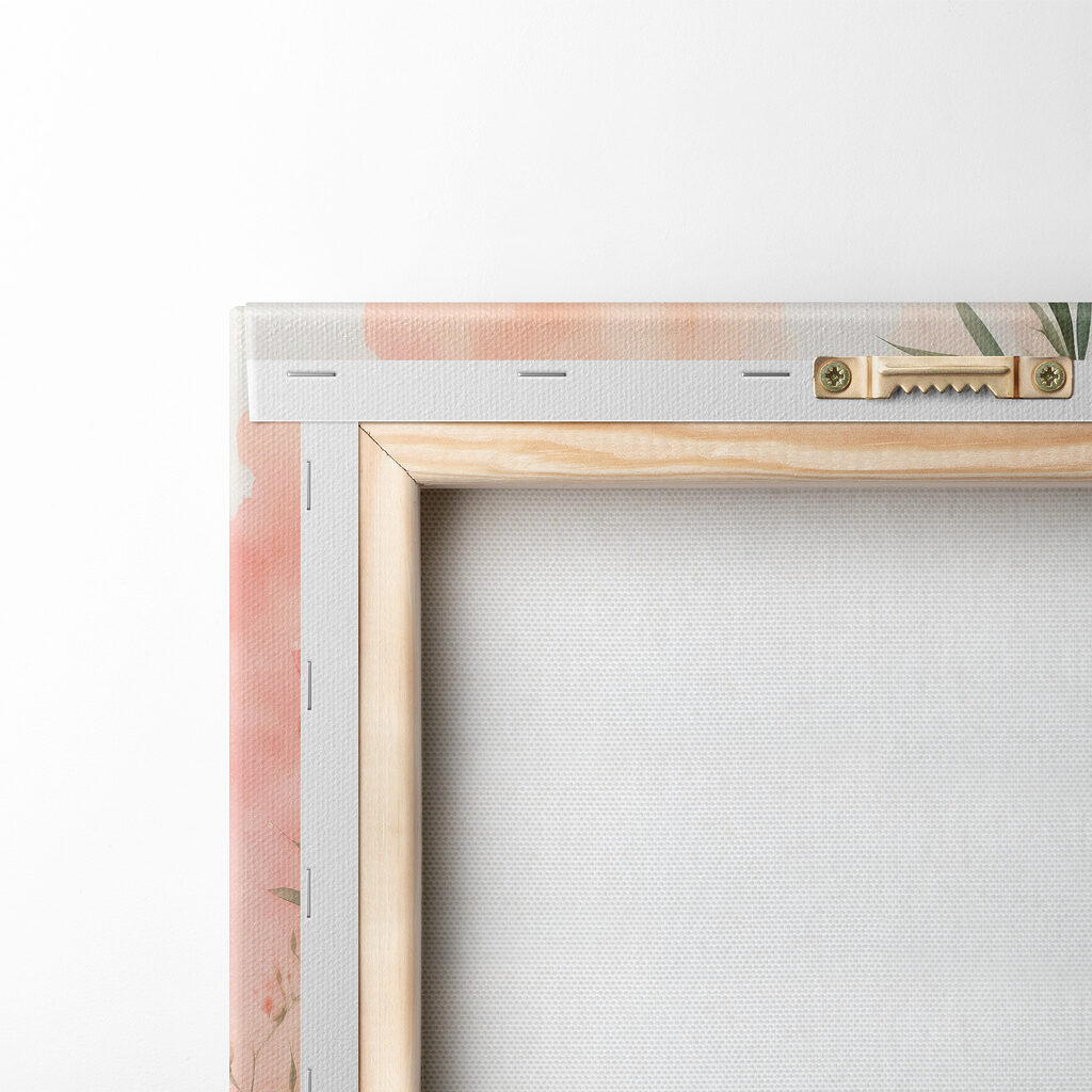 Panda printre flori roz — verso