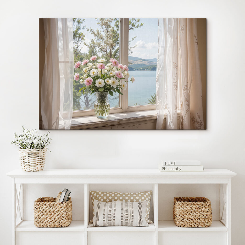 Buchet lângă lac într-un interior