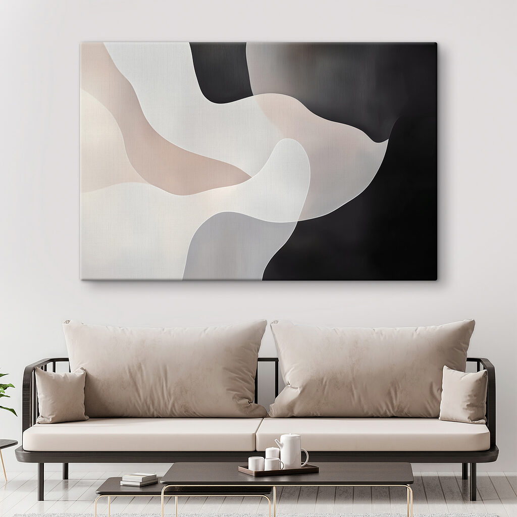 Curbe alb-negru — interior 1