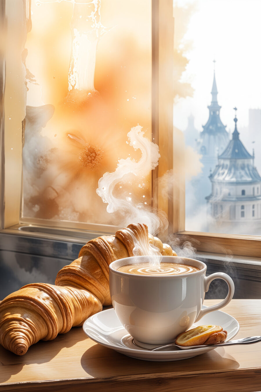 Cornulețe și cafea — design complet