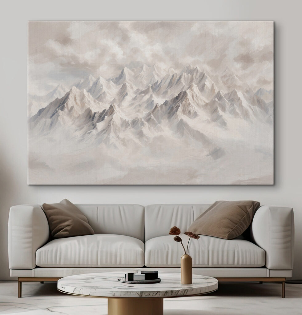 Vârfuri albe deasupra norilor — interior 1