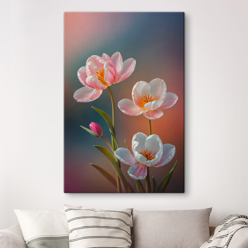 Flori în tonuri pastel — interior 2