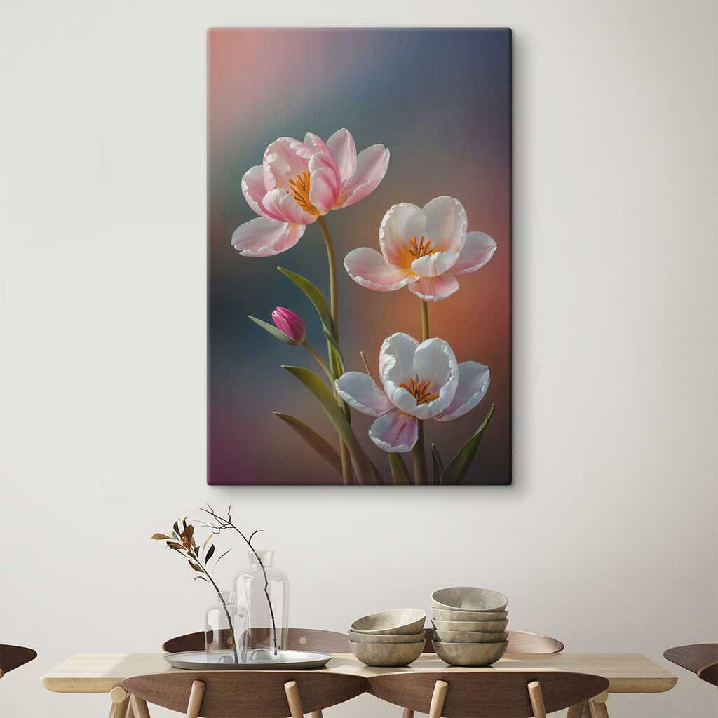 Flori în tonuri pastel — interior 3