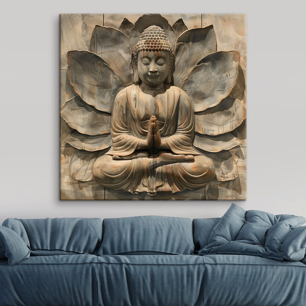 Buddha în fața lotușilor — interior 2