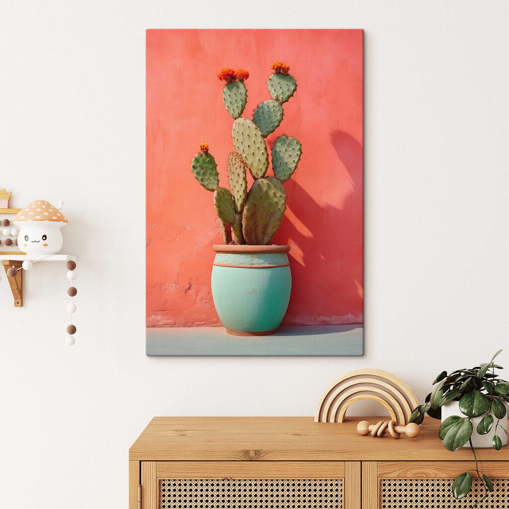 Cactus însorit într-un interior