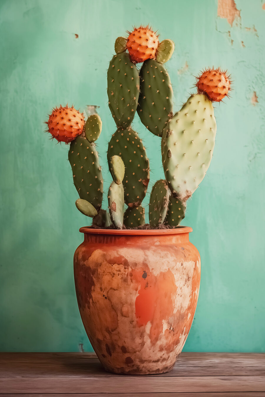 Cactus în teracotă — design complet