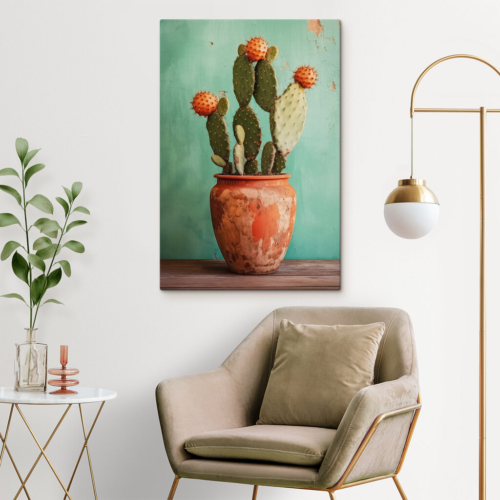 Cactus în teracotă — interior 1