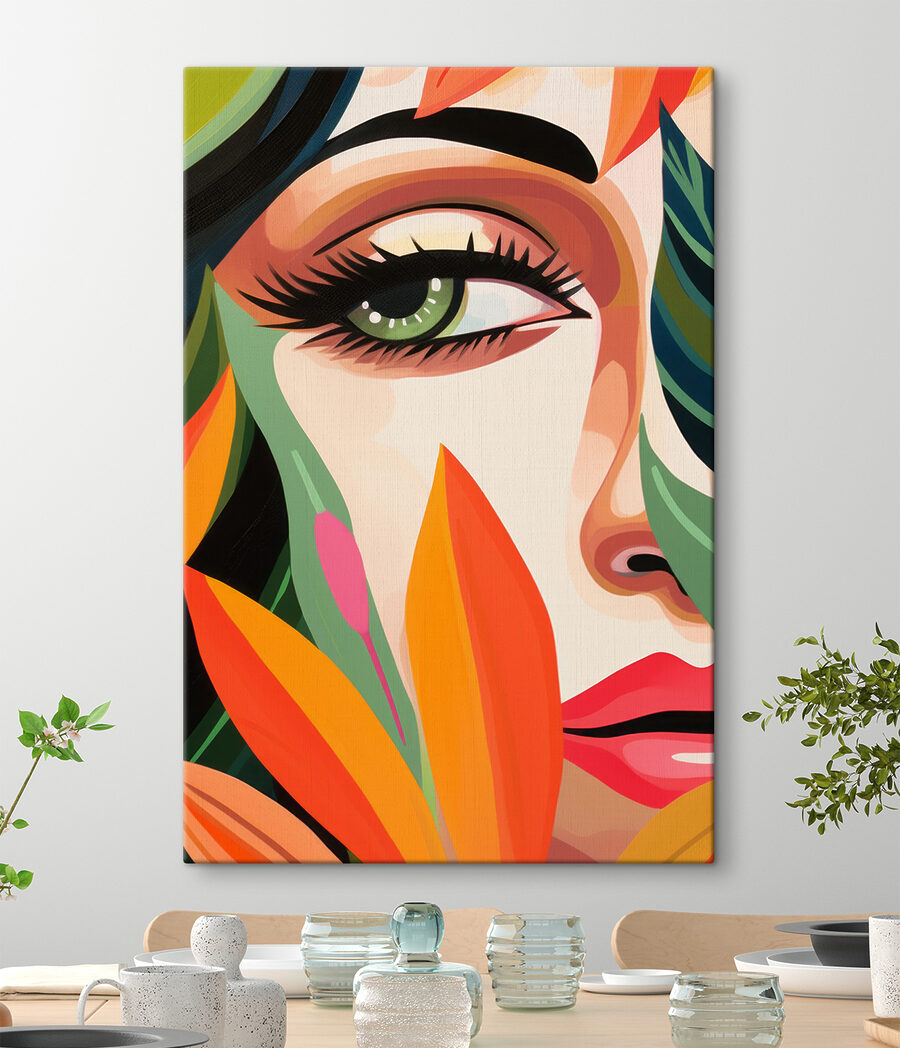 Privire verde printre frunze — interior 1