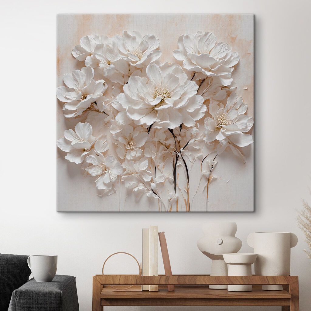 Flori albe, multe petale — interior 2