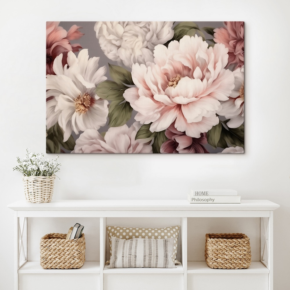 Flori roz-crem, grupate — interior 1