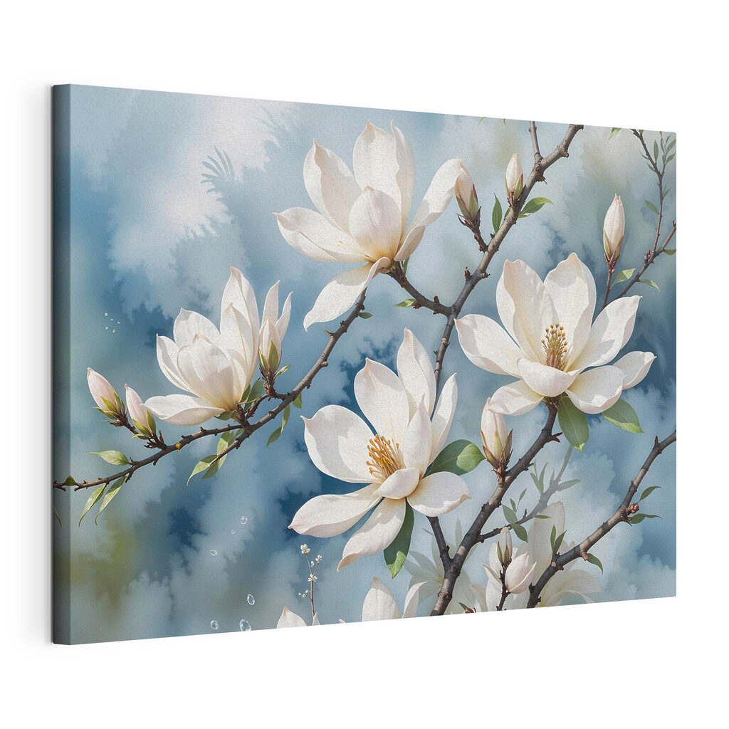 Magnolie albă, petale deschise — vizualizare produs