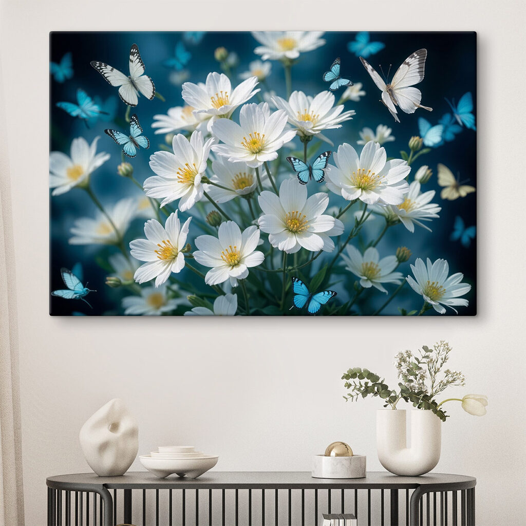 Fluturi deasupra florilor albe — interior 2