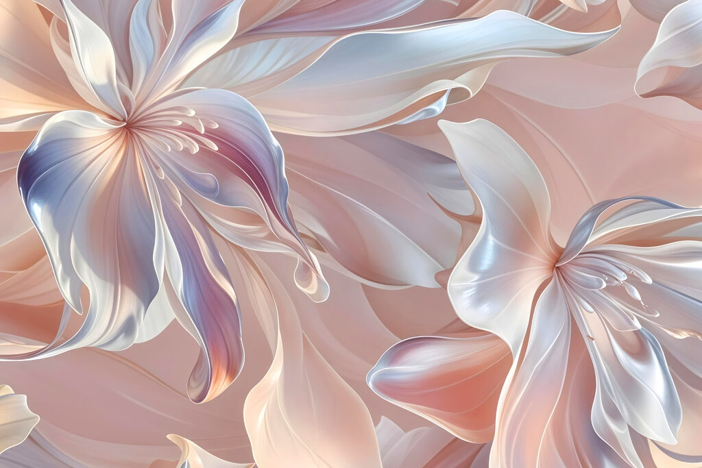 Flori cu petale fluide — design complet