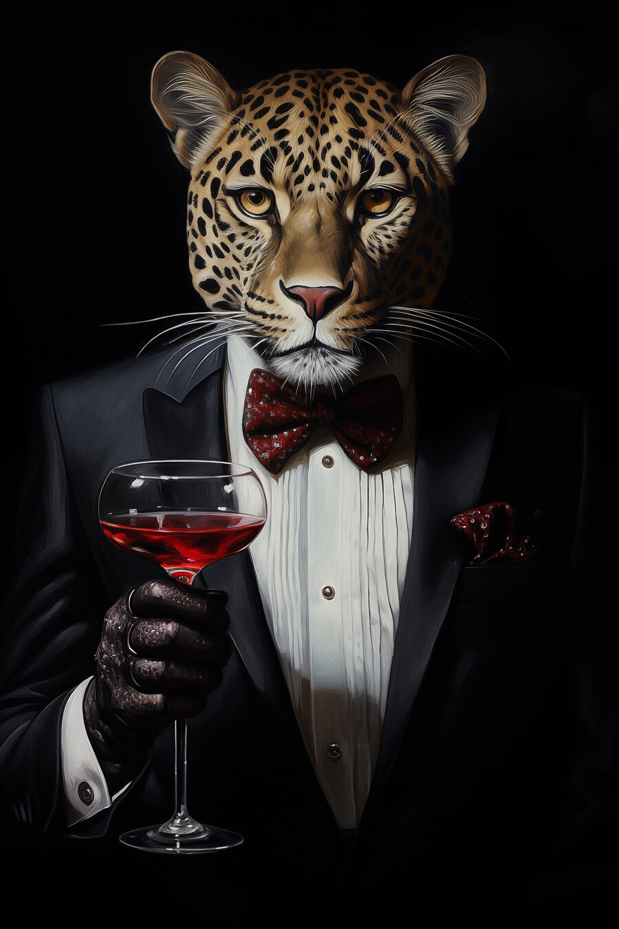Leopard în smoking — design complet