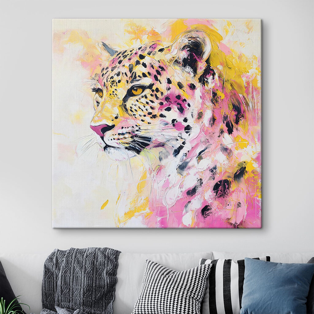 Leopard în acuarelă — interior 1