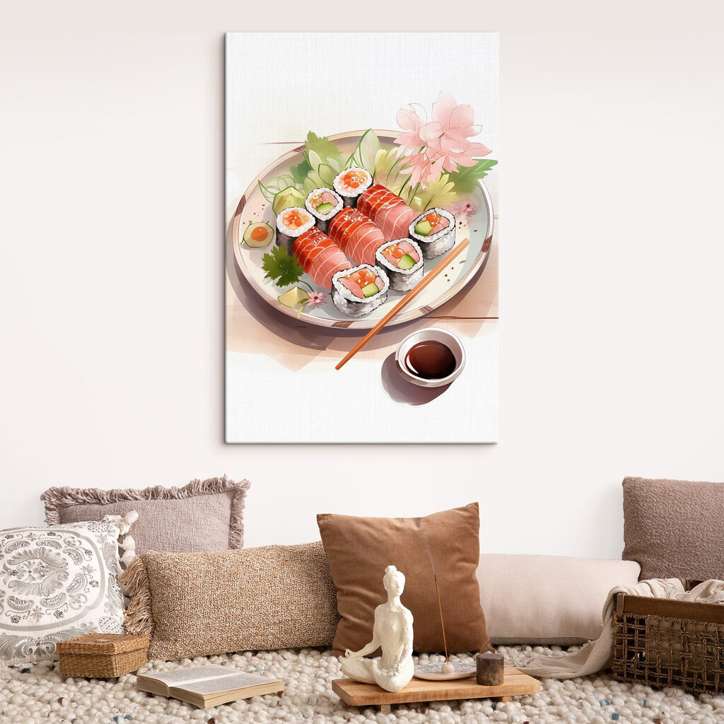 Sushi sub ramură înflorită — interior 3