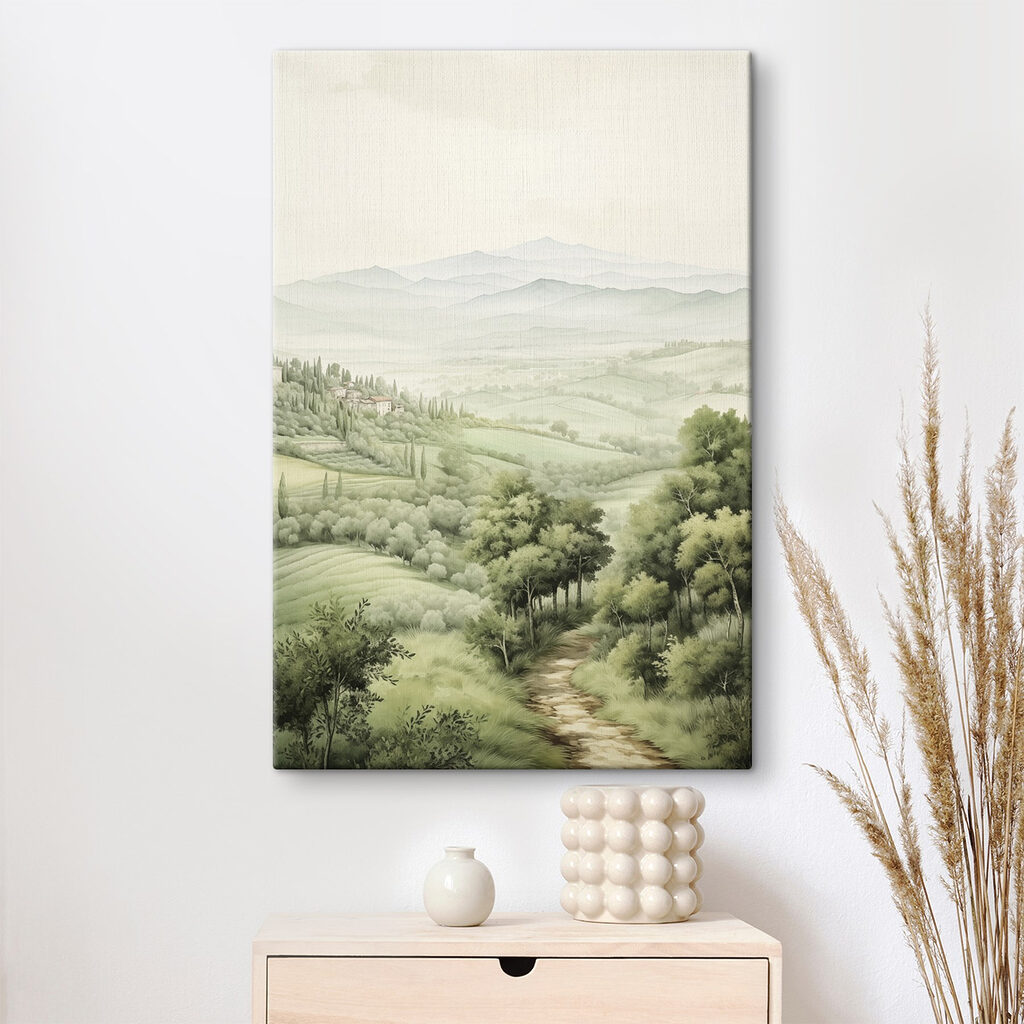 Potecă prin dealuri verzi — interior 2