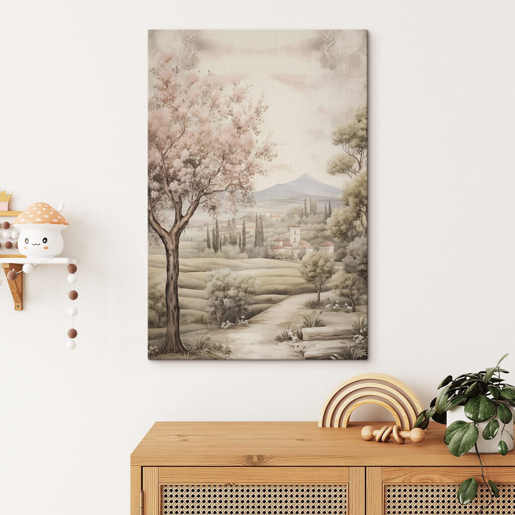Pom înflorit pe cărare — interior 2