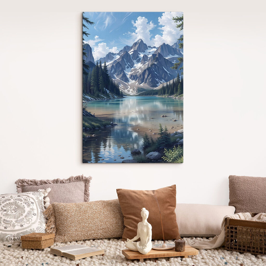 Munte reflectat în lac — interior 2