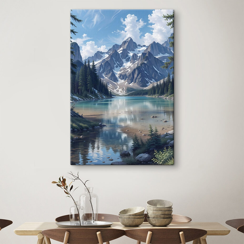 Munte reflectat în lac — interior 1