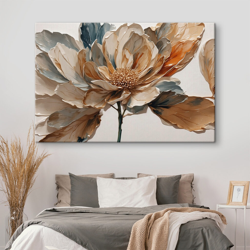 Floare cu inimă aurie într-un interior