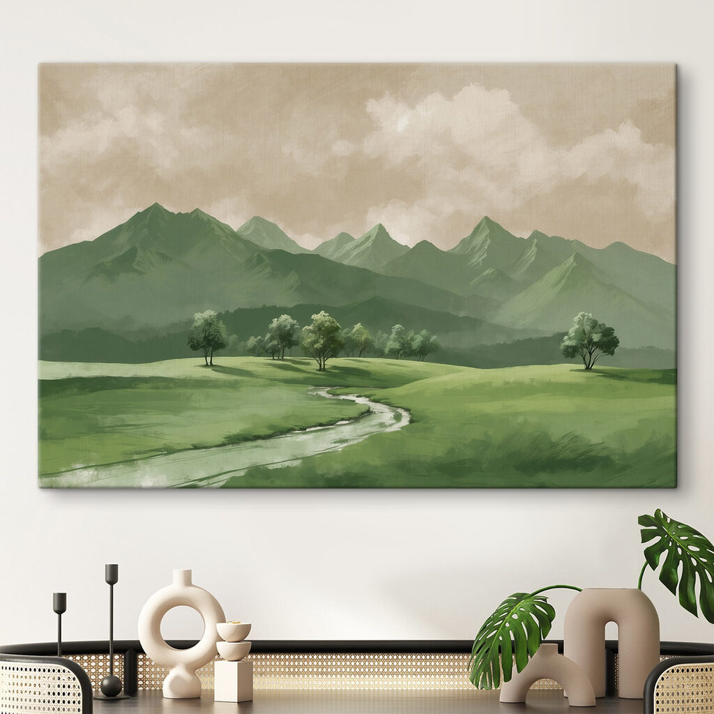 Râu prin valea verde — interior 1