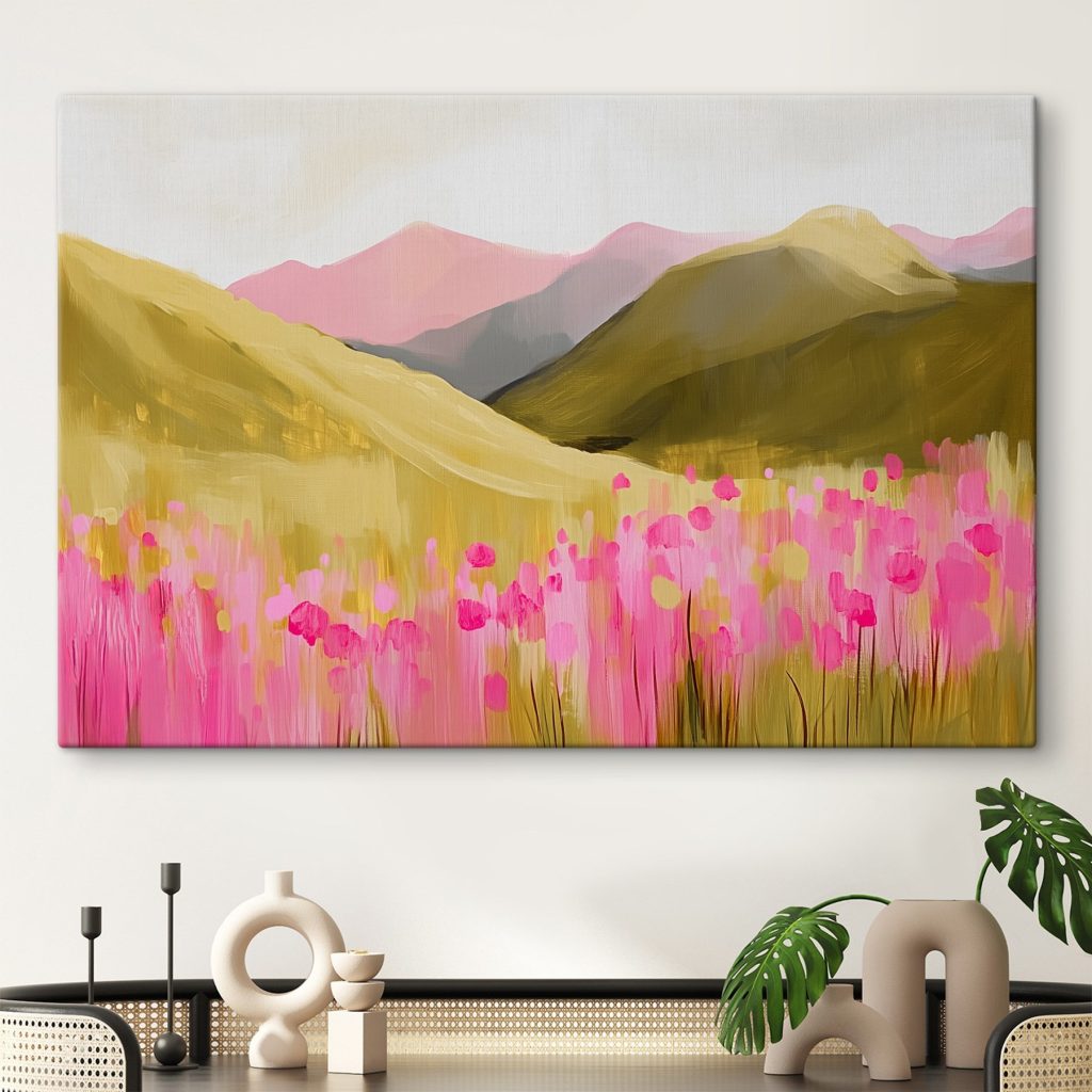 Flori roz pe coline — interior 1