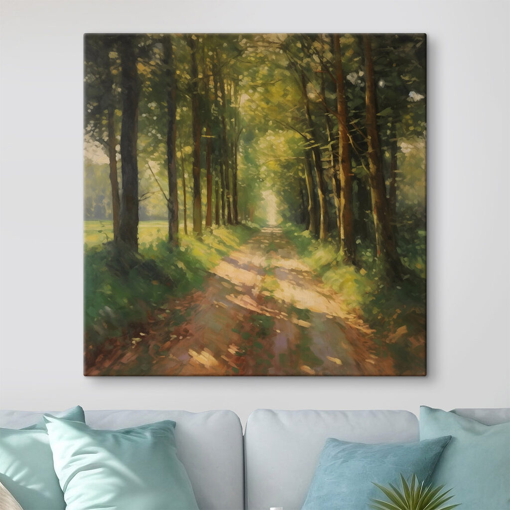 Cărare prin pădurea însorită — interior 2