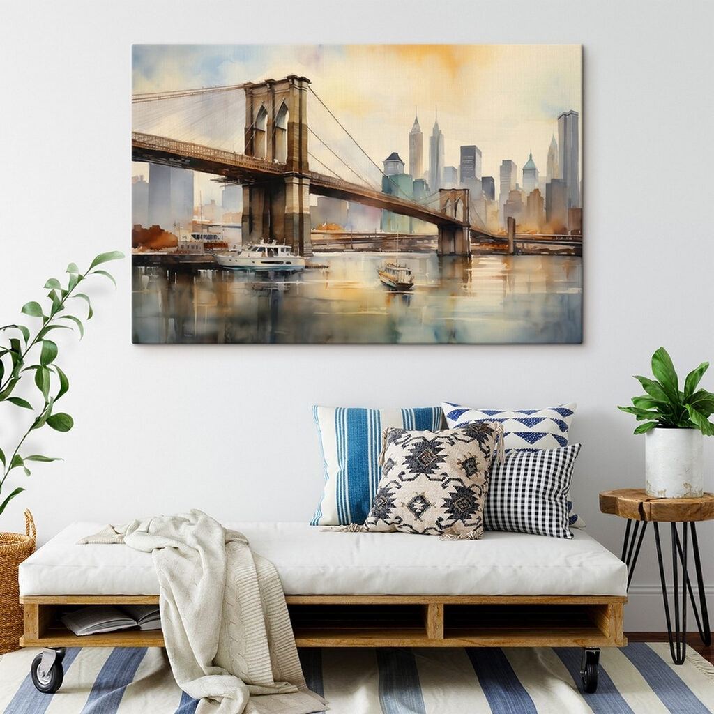 Podul Brooklyn în acuarelă — interior 2