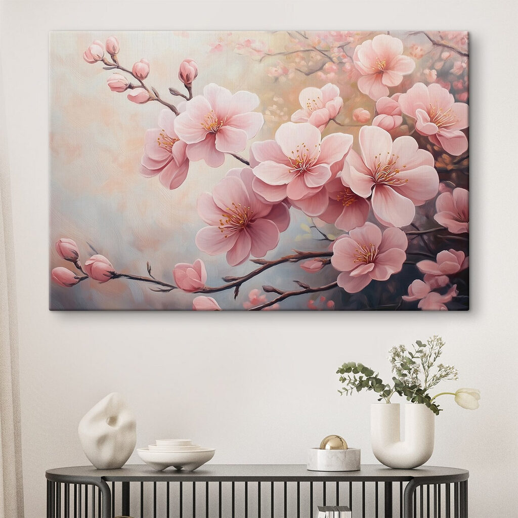 Floare roz se deschide într-un interior