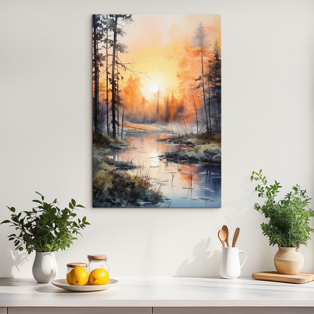 Lac în aur — interior 1