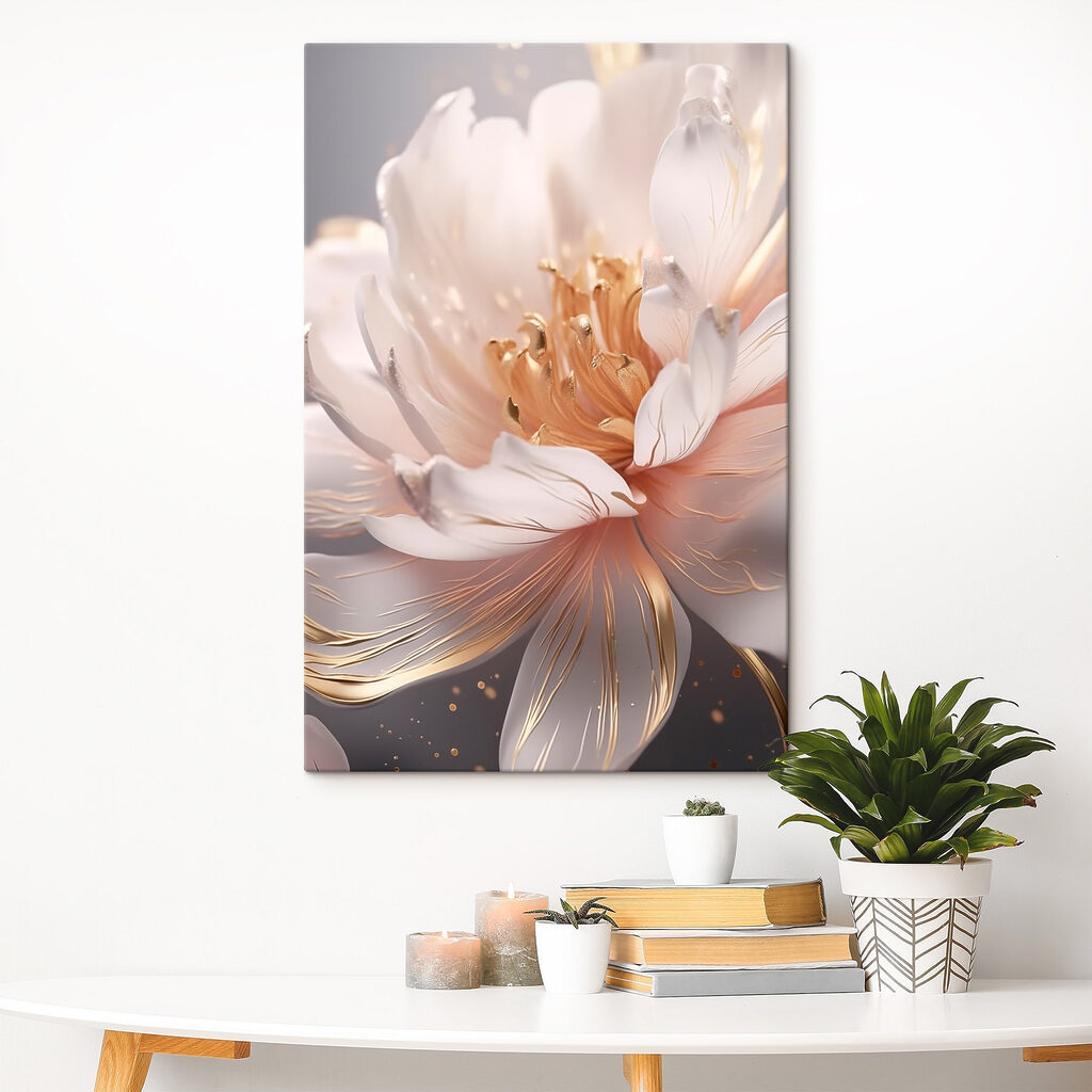 Floare cu accente aurii — interior 1