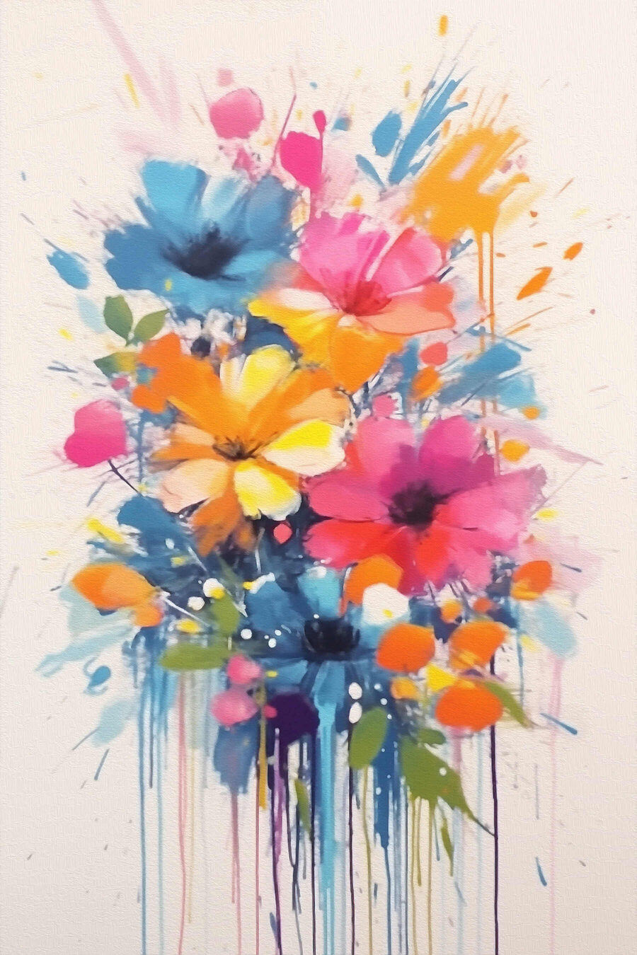 Buchet cu stropi colorați — design complet