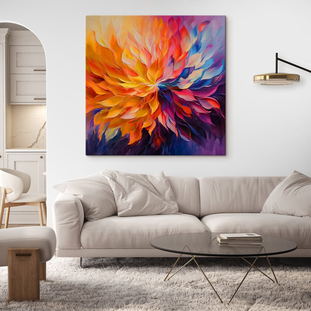 Floare din flăcări colorate — interior 2