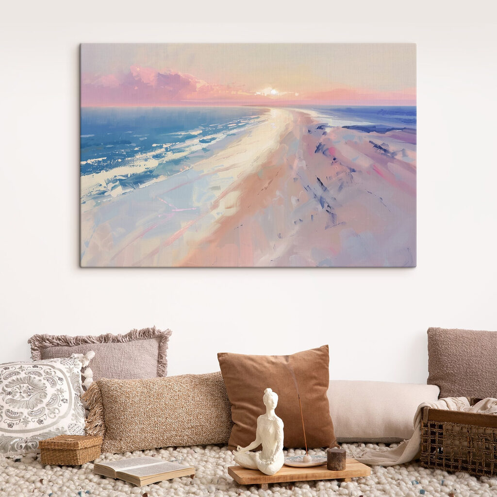 Plajă spre seară pastel — interior 3
