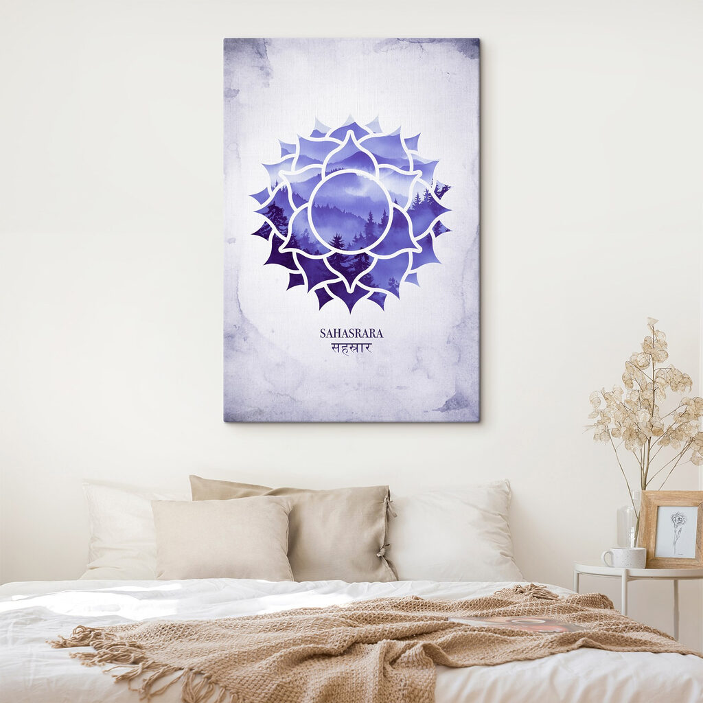 Chakra coroanei în mov — interior 2