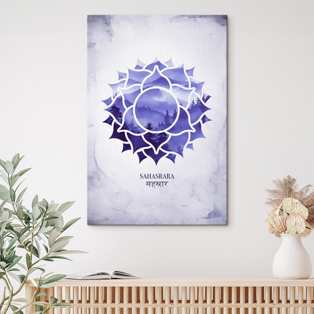 Chakra coroanei în mov — interior 1
