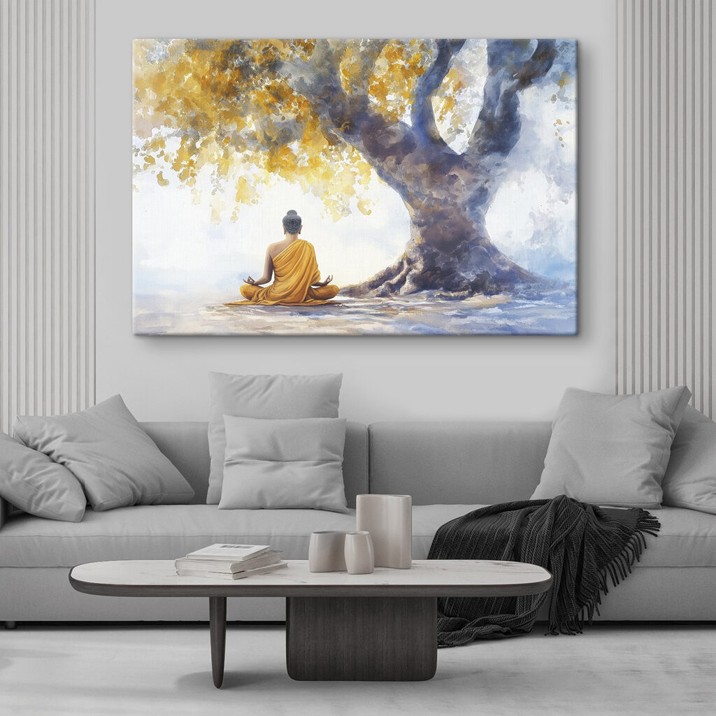 Meditație sub copac auriu — interior 2