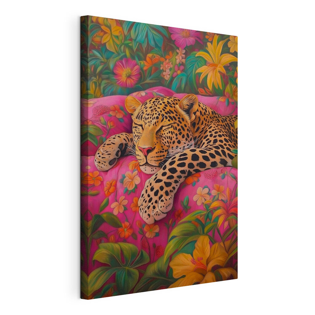 Leopard printre flori — vizualizare produs