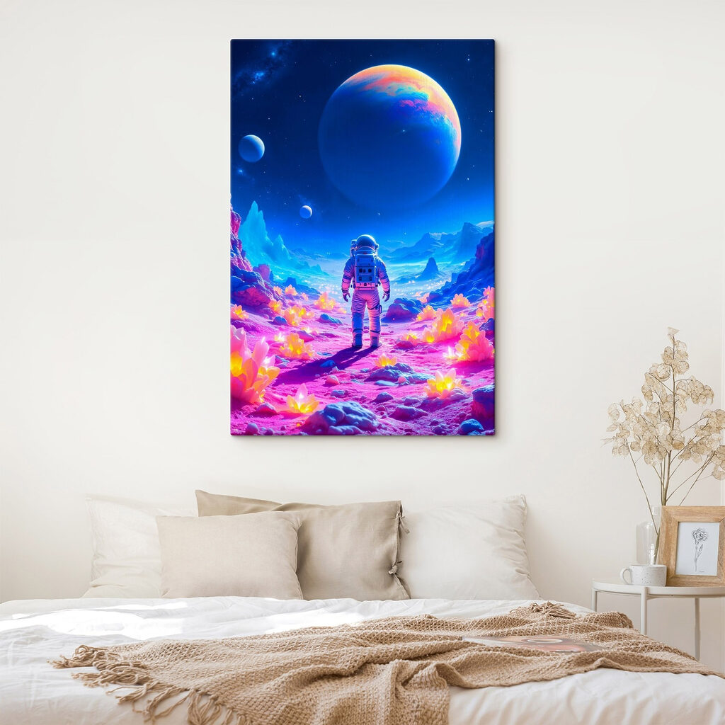 Astronaut în munți colorați — interior 2