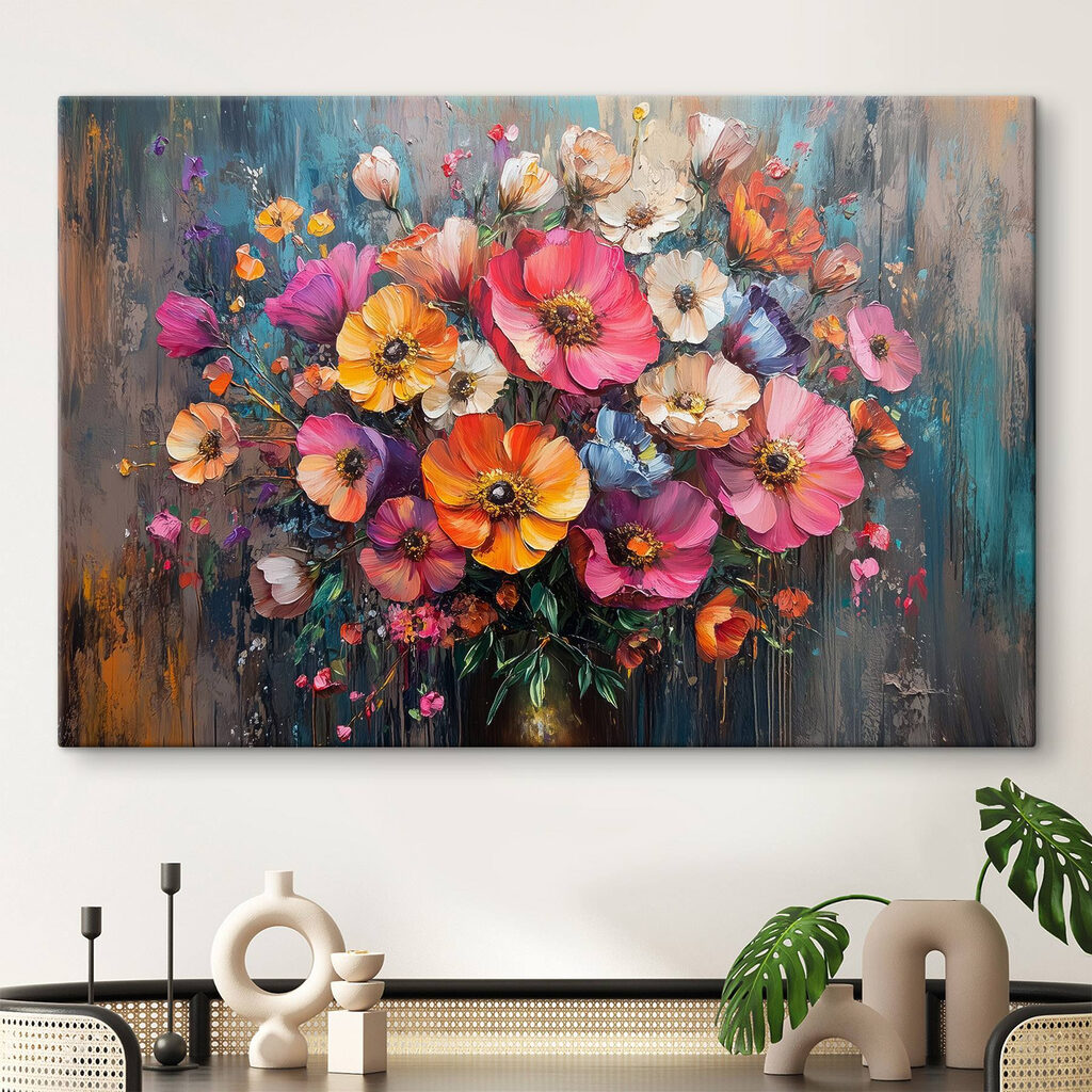 Buchet colorat în vopsea — interior 2