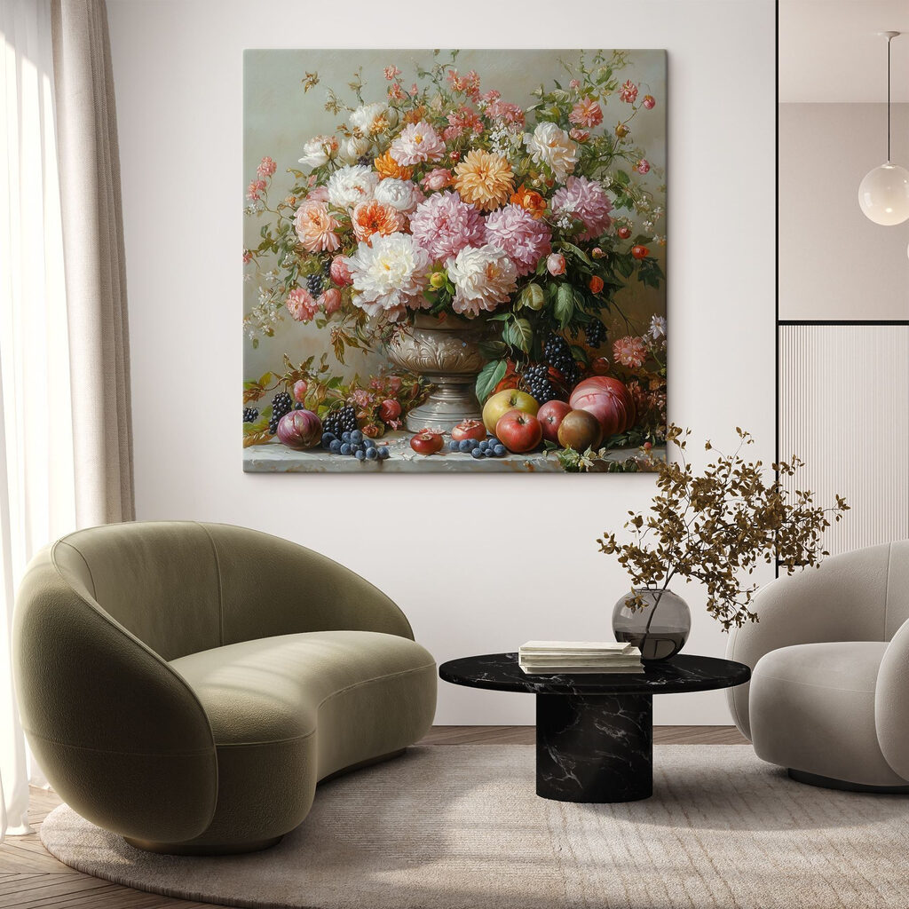 Dalii deasupra fructelor — interior 1